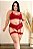 CONJUNTO SEXY CINTA LIGA PLUS SIZE - Imagem 1