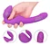 VIBRADOR DUPLO DE PONTO G - STRAPLESS (RECARREGÁVEL + CONTROLE) - Imagem 2