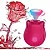 ROSA ESTIMULADOR DE CLITÓRIS - PULSAÇÃO - 7 MODOS - VERMELHO - Imagem 1