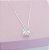 Colar com Pingente Zirconia Quadrada Prata 925 - Imagem 1