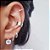 Brinco Gancho Zirconia Prata 925 - Imagem 2