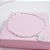 Pulseira de Elos com Pingente Coração Personalizável Prata 925 - Imagem 2