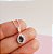 Colar com Pingente Azul London com Borda Cravejada Prata 925 - Imagem 3