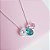 Colar com 3 Pingentes Zirconia Gota Prata 925 - Imagem 2