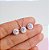 Conjunto Colar e Brincos Ponto de Luz Cravejado Zirconia Prata 925 - Imagem 4