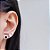 Conjunto Colar e Brincos Zirconia Preta Cravejado Prata 925 - Imagem 4