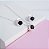 Conjunto Colar e Brincos Zirconia Preta Cravejado Prata 925 - Imagem 1