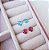 Kit de Brincos Ponto de Luz Zirconia Azul e Rosê Prata 925 - Imagem 3
