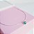 Colar com Pingente Zirconia Coração Verde Prata 925 - Imagem 1