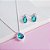 Conjunto Colar e Brincos Zirconia Gota Verde Cravejado Prata 925 - Imagem 4