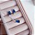 Conjunto Colar e Brincos Zirconia Retangular Azul Prata 925 - Imagem 3