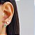 Conjunto Colar e Brincos Zirconia Gota Verde Cravejado Prata 925 - Imagem 4