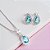 Conjunto Colar e Brincos Zirconia Gota Verde Cravejado Prata 925 - Imagem 6