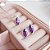Conjunto Colar e Brincos Zirconia Navete Ametista Cravejada Prata 925 - Imagem 3