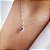 Conjunto Colar e Brincos Zirconia Navete Ametista Cravejada Prata 925 - Imagem 2