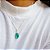Conjunto Colar e Brincos Zirconia Verde Prata 925 - Imagem 2
