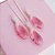 Conjunto Colar e Brincos Zirconia Rosa Prata 925 - Imagem 3