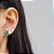 Conjunto Colar e Brincos Zirconias Verde Prata 925 - Imagem 4