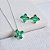 Conjunto Colar e Brincos Zirconias Verde Prata 925 - Imagem 3