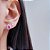 Conjunto Colar e Brincos Zirconia Rosa Pink Prata 925 - Imagem 4