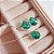 Conjunto Colar e Brincos Gota Verde Prata 925 - Imagem 3