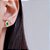 Conjunto Colar e Brincos Zirconia Verde Navete Prata 925 - Imagem 4