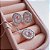 Conjunto Colar e Brincos Zirconia Rosa Claro Prata 925 - Imagem 3