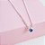 Colar Zirconias Azul e Cristal Prata 925 - Imagem 1
