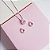 Conjunto de Joias Zirconia Gota Rosa Claro Prata 925 - Imagem 1
