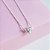 Colar Mini Elos Pingente Zirconia Coração Prata 925 - Imagem 1