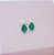 Brinco Zirconia Gota Verde Prata 925 - Imagem 1