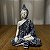 Buda Meditando Branco e Azul - Imagem 1