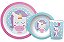 Kit Refeição Infantil Animal Fun Unicórnio 3 peças - Buba - Imagem 1