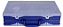 ESTOJO  DUPLO 35X22X8,3CM AZUL - Imagem 3
