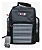 Mochila Commander de Nylon com 3 Estojos Transparentes Preta - lumis - Imagem 1