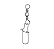 GIRADOR COM SNAP NICKEL ALBATROZ FISHING - Escolha o Tamanho - Imagem 1