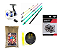Kit Vara Buriti + Molinete Canario + Stum 0,25 + 4 Estações + chinu n8 + Adesivos - Imagem 1