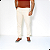 Calça Masculina Linho Sport Fino Bolso Faca Branca Off - Imagem 2