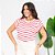 Blusa Feminina Muscle Tee Manga Curta Listrada Leve Versátil - Imagem 3
