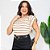 Blusa Feminina Muscle Tee Manga Curta Listrada Leve Versátil - Imagem 7