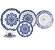 Aparelho de Jantar/Chá 30 Peças -  Coup Blue Indian - Imagem 1