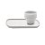 Conjunto c/ 04 Xícaras Chá (Grandes) com Pires- Empilháveis - 220ml- Elo Baunilha - Imagem 1