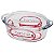 Assadeira de Vidro Borosilicato oval - Com Tampa - 4700ml - Transparente - Imagem 1