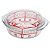 Assadeira de Vidro Borosilicato Redonda - Com Tampa - 3L- Transparente - Imagem 1