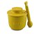 Pote de mel/Meleira com colher boleadora - 250gr - Amarelo - Imagem 2