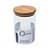 Potes Bahia de Vidro Borosilicato 900ml com Tampa de Bambu - Imagem 1