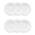 Conjunto com 6 Pratos Fundos 23cm com Aba -Porcelana Branca - Imagem 3