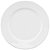 Conjunto com 6 Pratos Rasos 28cm com Aba - Porcelana Branco - Imagem 1