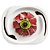 Conjunto 6 Pratos Rasos Spiral 24x29cm -  Porcelana Branca - Imagem 1