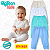 Kit 4 Calças Mijão Culote Roupa de Bebê Recém Nascido P M G - Imagem 1